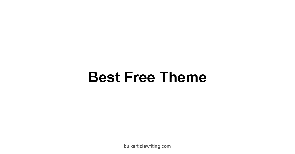 Best Free Theme 1 by Partners