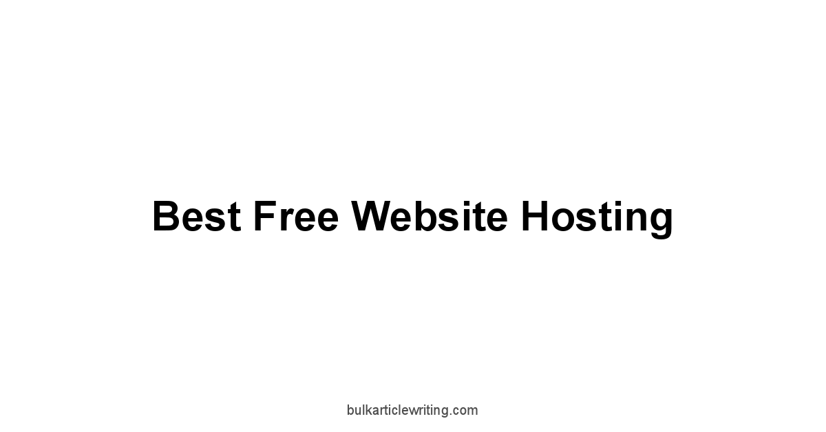 Best Free Website Hosting 1 by Partners