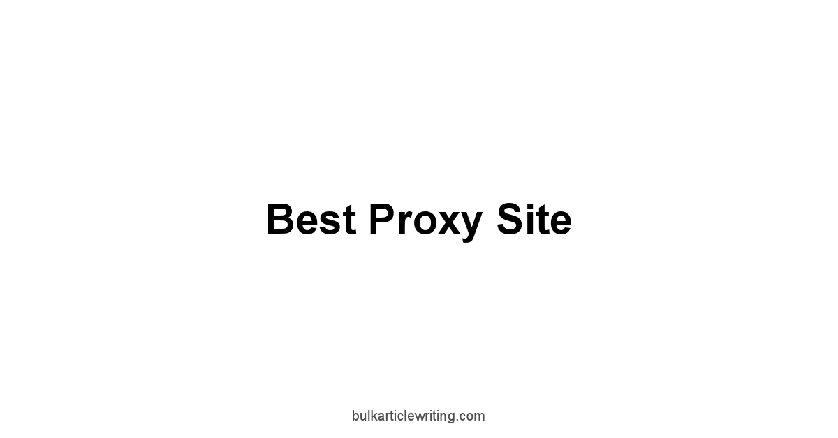 Best Proxy Site 1 by Partners