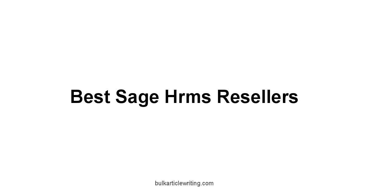Best Sage Hrms Resellers 1 by Partners
