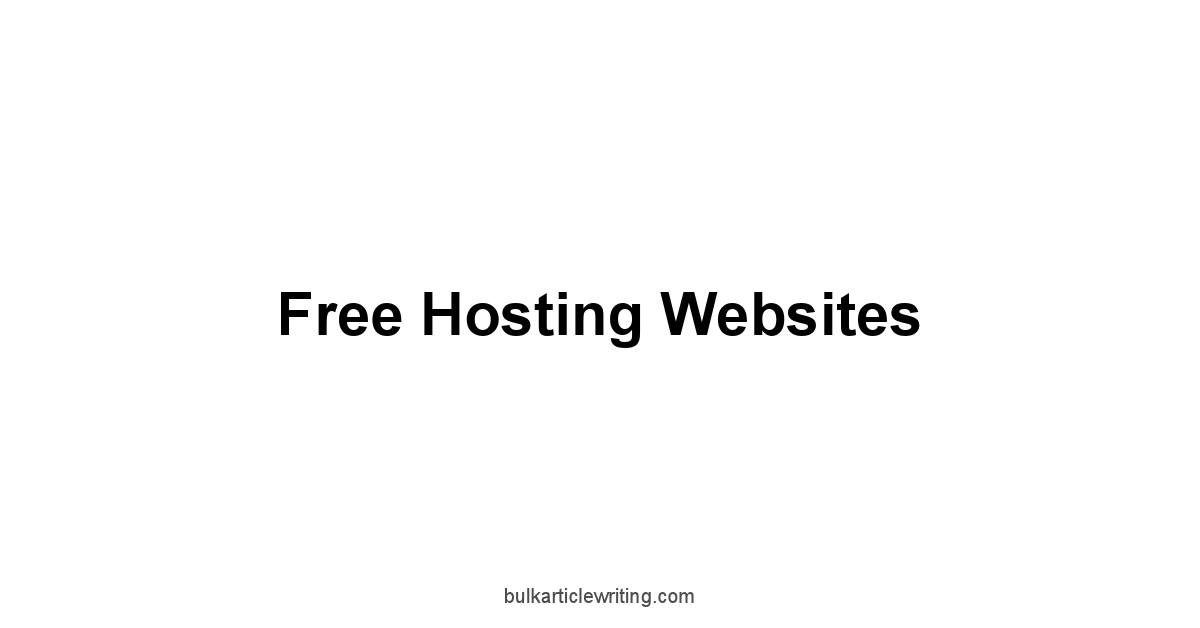 Free Hosting Websites 1 by Partners