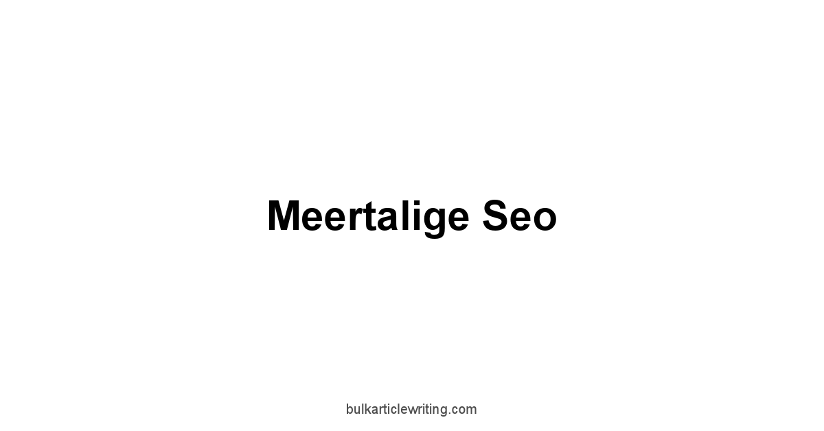 Meertalige Seo 1 by Partners