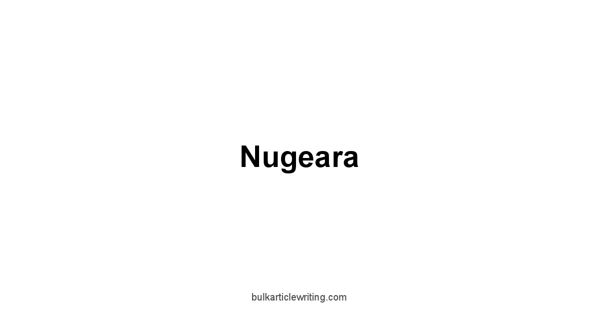 Nugeara 1 by Partners