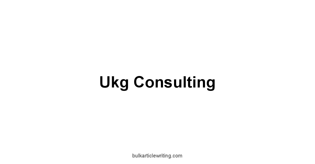 Ukg Consulting 1 by Partners