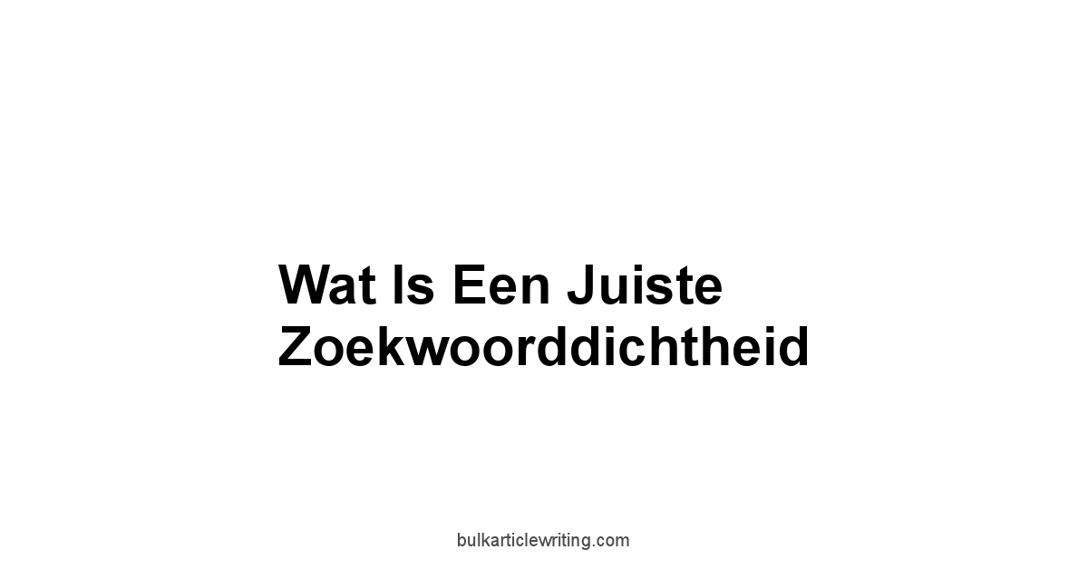 Wat Is Een Juiste Zoekwoorddichtheid 1 by Partners