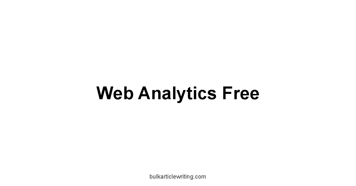 Web Analytics Free 1 by Partners