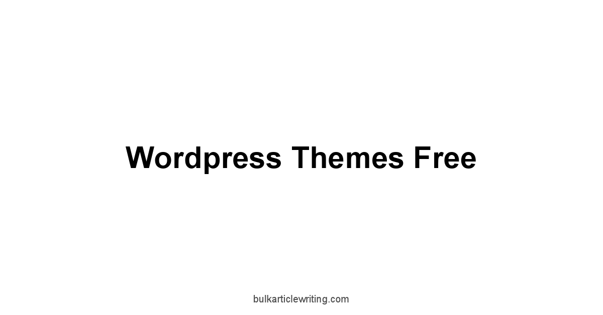 Wordpress Themes Free 1 by Partners