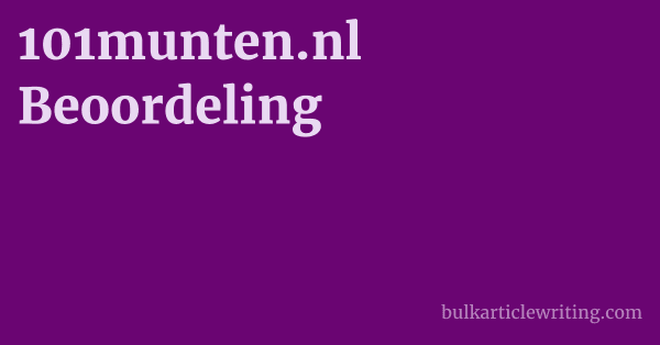 101munten.nl Beoordeling 1 by