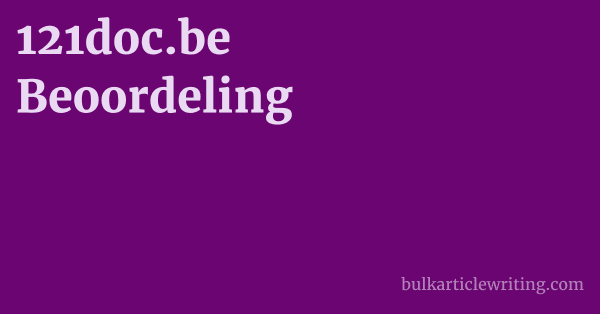 121doc.be Beoordeling 1 by
