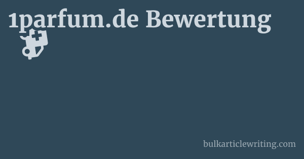 1parfum.de Bewertung 1 by