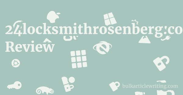 24locksmithrosenberg.com Review 1 by