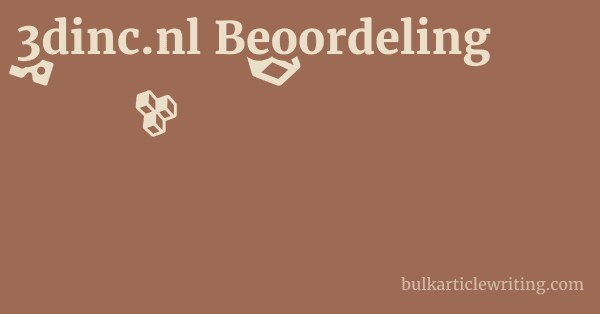 3dinc.nl Beoordeling 1 by
