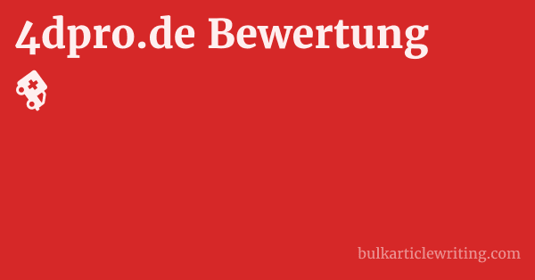 4dpro.de Bewertung 1 by