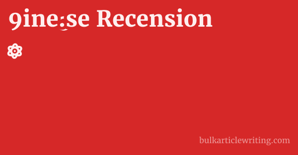 9ine.se Recension 1 by