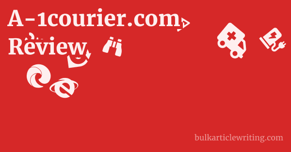 A-1courier.com Review 1 by