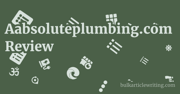 Aabsoluteplumbing.com Review 1 by