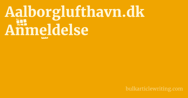 Aalborglufthavn.dk Anmeldelse 1 by