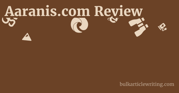 Aaranis.com Review 1 by