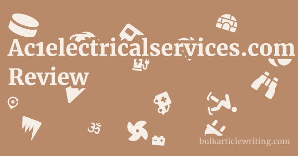 Ac1electricalservices.com Review 1 by