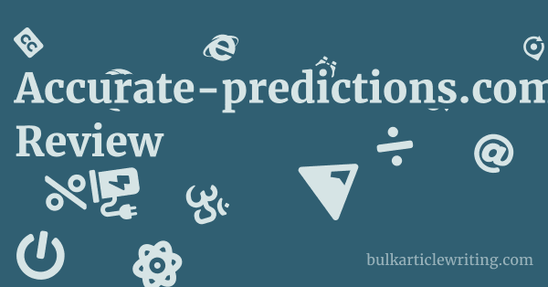 Accurate-predictions.com Review 1 by Partners