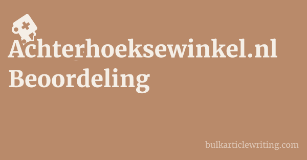 Achterhoeksewinkel.nl Beoordeling 1 by
