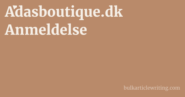 Adasboutique.dk Anmeldelse 1 by Partners