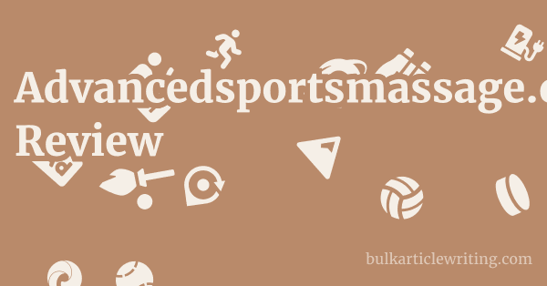 Advancedsportsmassage.co.uk Review 1 by