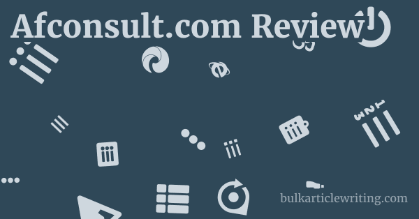 Afconsult.com Review 1 by Partners