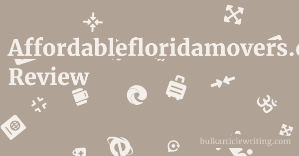 Affordablefloridamovers.com Review 1 by