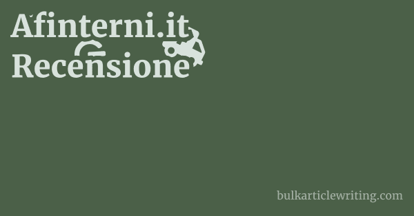 Afinterni.it Recensione 1 by