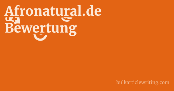 Afronatural.de Bewertung 1 by