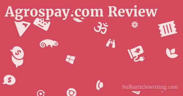 Agrospay.com Review 1 by