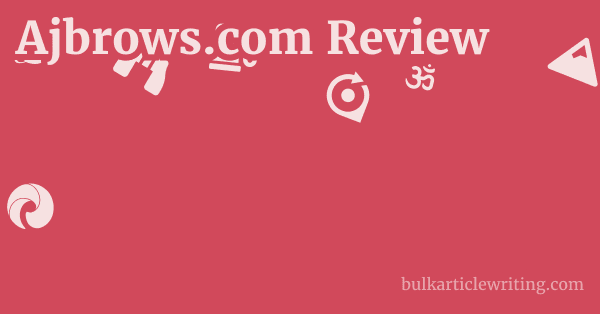 Ajbrows.com Review 1 by