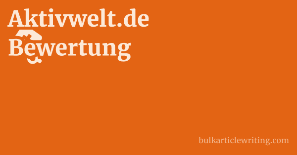 Aktivwelt.de Bewertung 1 by