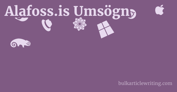 Alafoss.is Umsögn