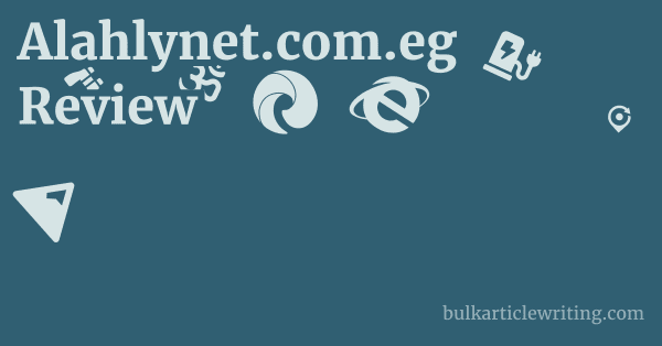 Alahlynet.com.eg Review 1 by
