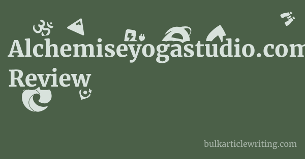 Alchemiseyogastudio.com Review 1 by