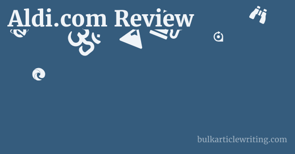 Aldi.com Review 1 by