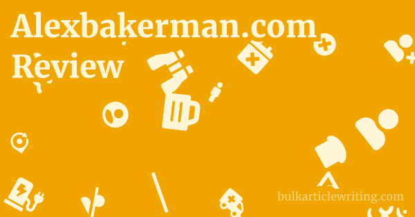 Alexbakerman.com Review 1 by Partners