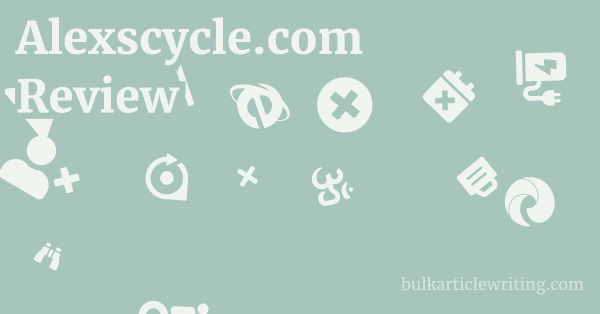Alexscycle.com Review 1 by