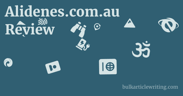 Alidenes.com.au Review 1 by