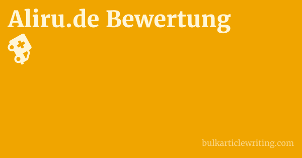 Aliru.de Bewertung 1 by