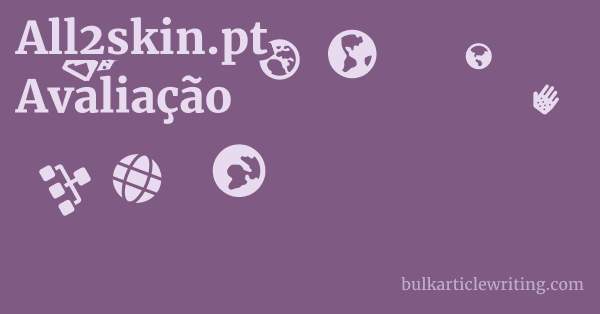 All2skin.pt Avaliação 1 by