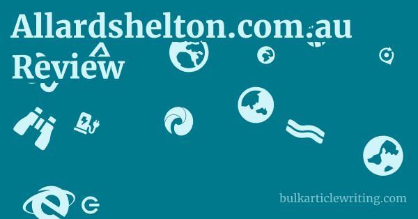 Allardshelton.com.au Review