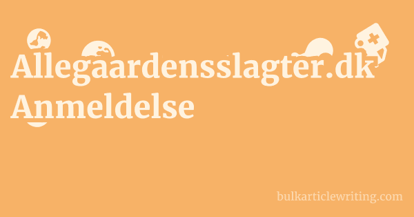 Allegaardensslagter.dk Anmeldelse 1 by