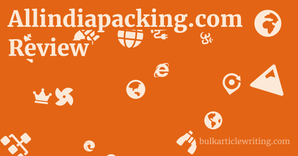 Allindiapacking.com Review 1 by