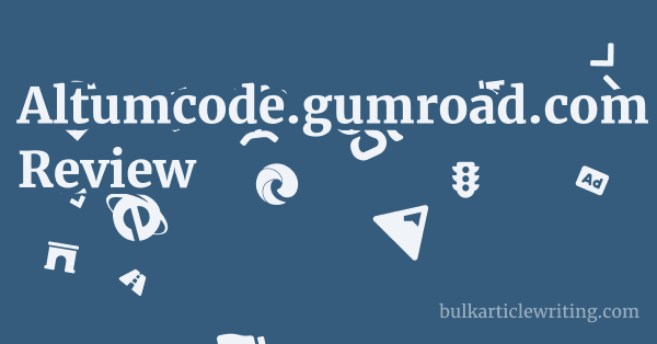 Altumcode.gumroad.com Review 1 by