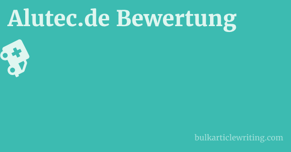 Alutec.de Bewertung 1 by