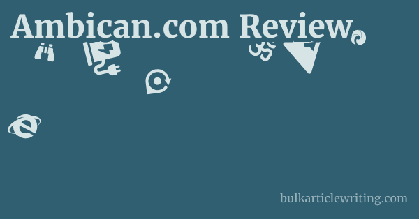 Ambican.com Review 1 by