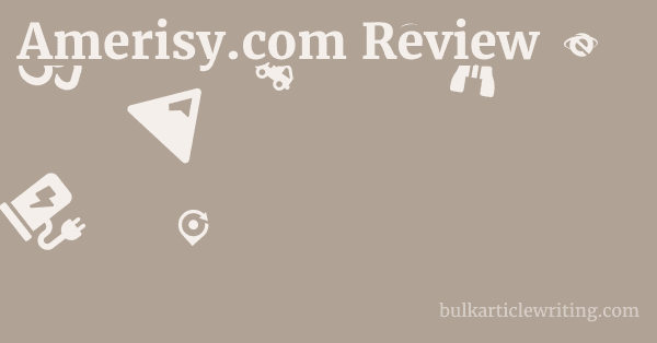 Amerisy.com Review 1 by